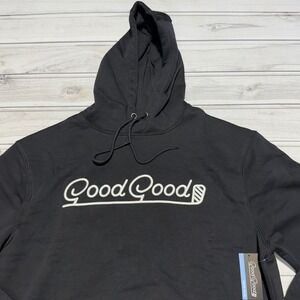 Good Good Golf Elite Fleece Hoodie Mens Size Medium Black Pullover Logo GG171-M